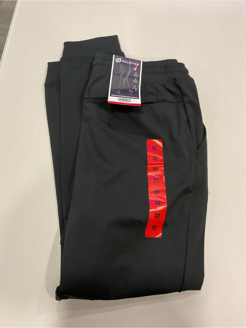 Peloton Mens Performance Jogger Black Active Stretch Moisture Wicking 1976859 M
